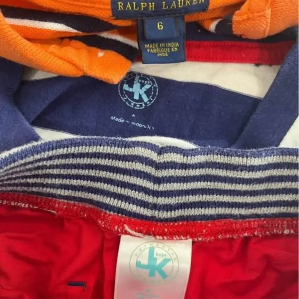 Ralph Lauren & RK Size 6 Boys 1 polo dress shirt collar & 1 outfit crab